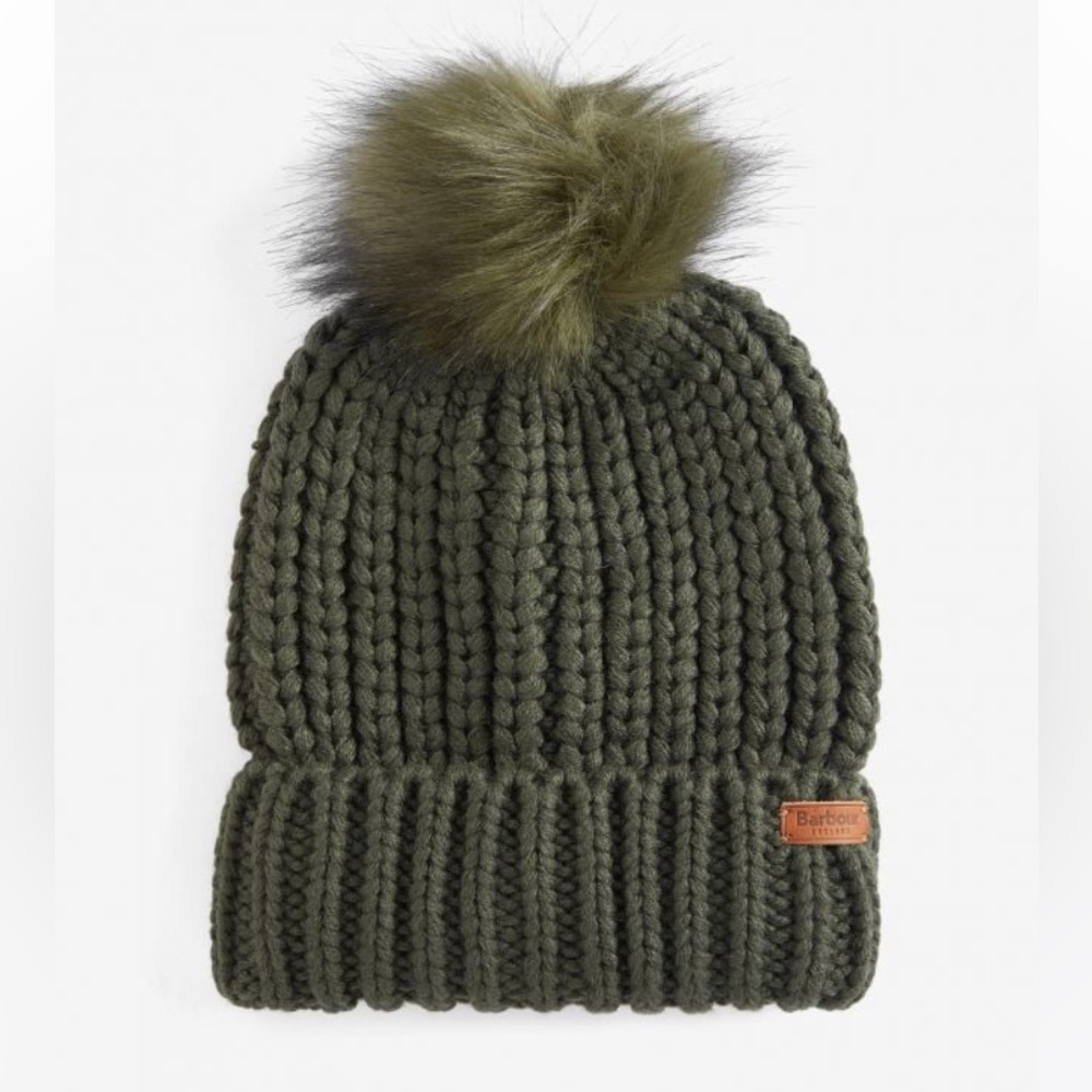 Barbour Saltburn Beanie Olive Green